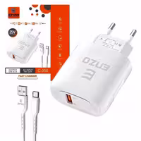 آداپتور شارژر با کابل Type-c Enzo C-350