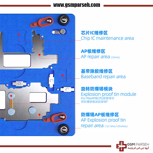 غلطک چسب oca جهت نصب گلس تاچ ال سی دی