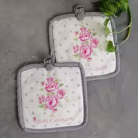 دستگیره مربع مخمل ژاسمین- طرح 17