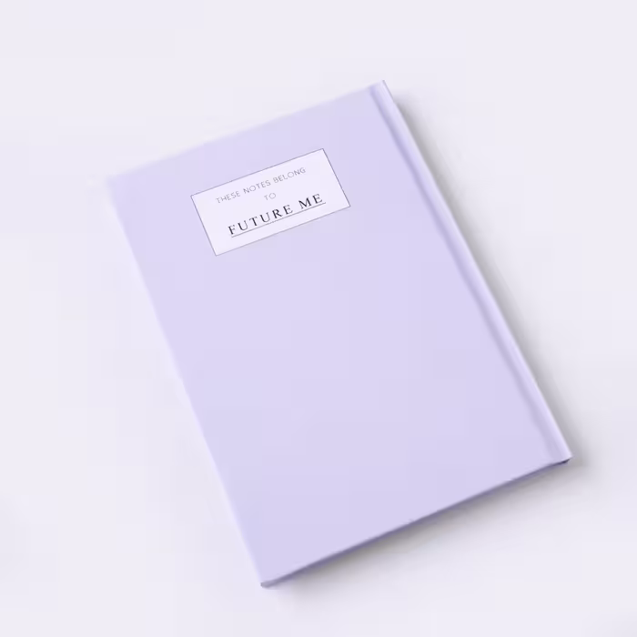 دفتر خط دار برگ کرافت FUTURE ME بنفش آوان (avaan)