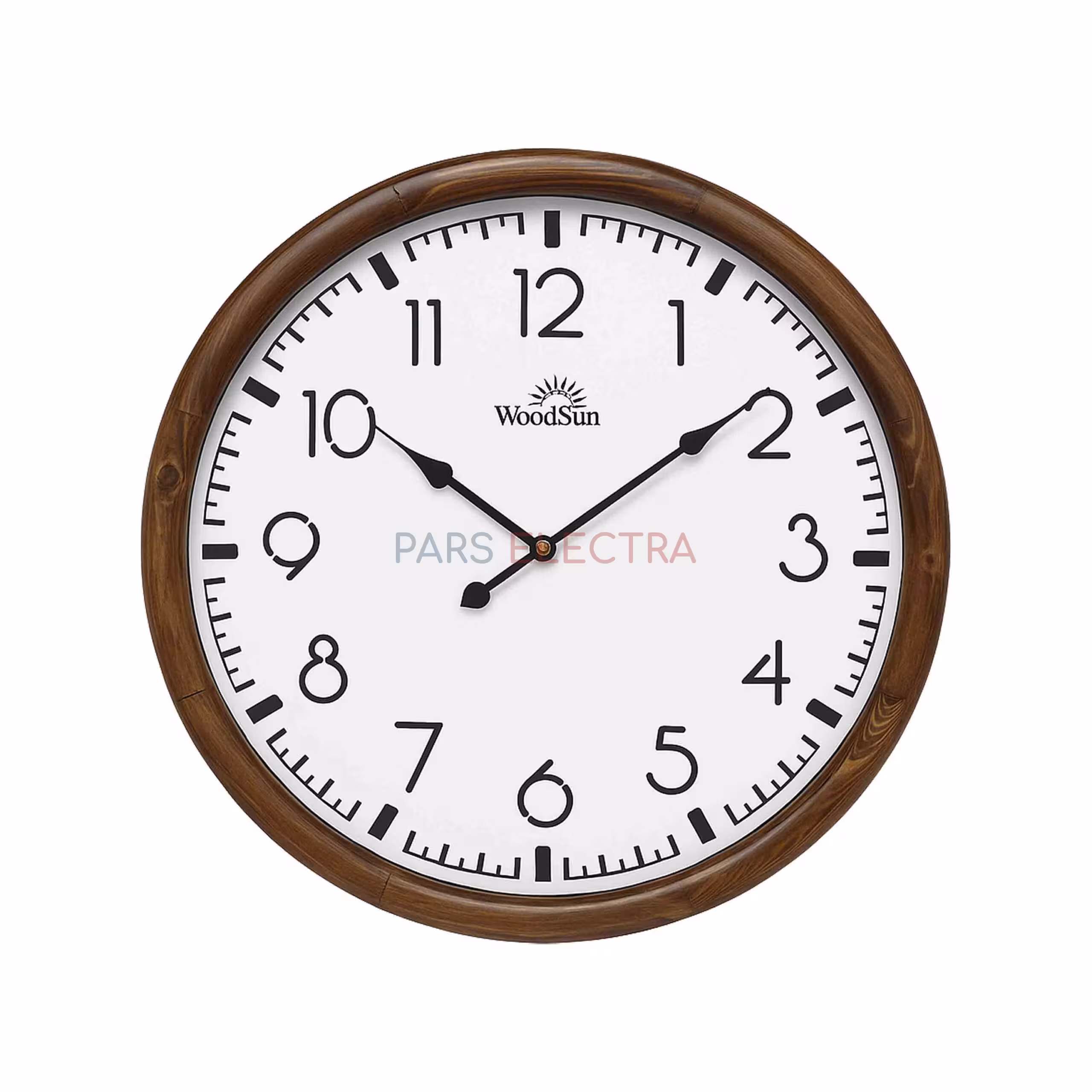 ساعت دیواری چوبی استکهلم سفید (80سانت) (ZA2212)
