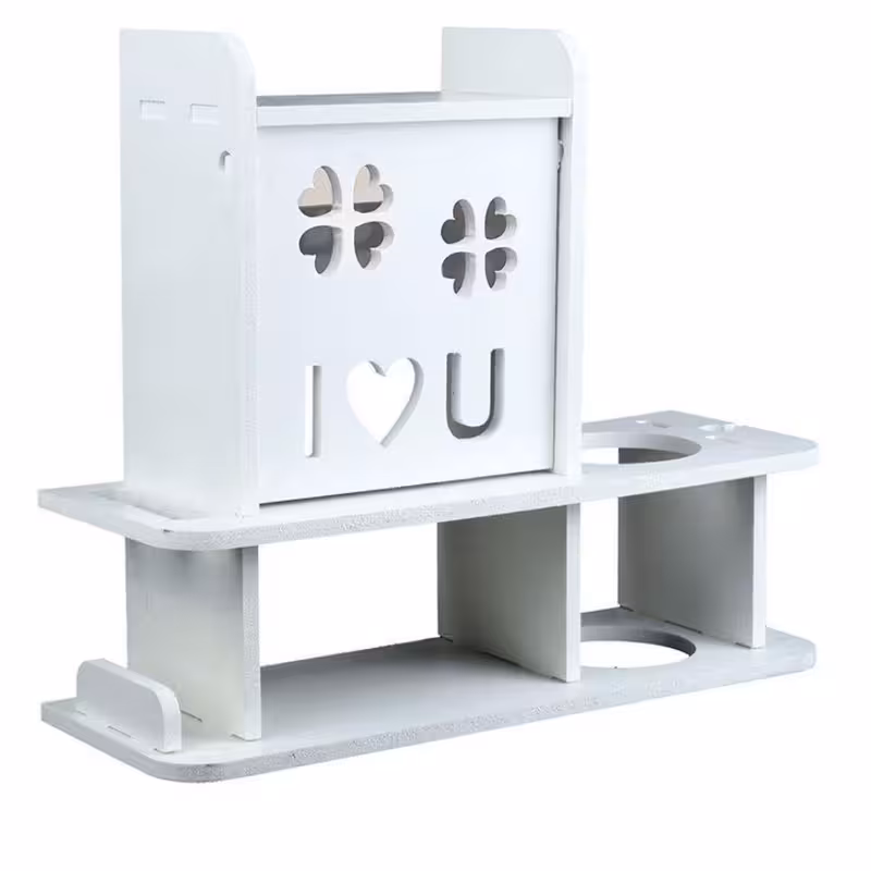 شلف دیواری مدل نگهدارنده سشوار طرح باکس دار | کالا مکس