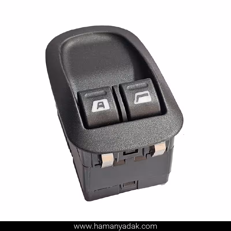 کلید شیشه بالابر اتو پژو 206 تیپ 2 جدید سوکت پشت برند ایمن تک