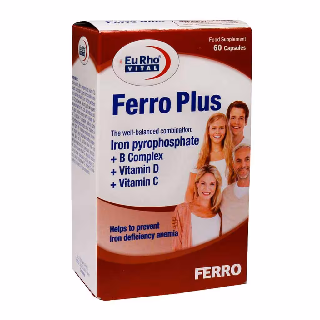 کپسول فرو پلاس60 عدد یوروویتال Eurho Vital