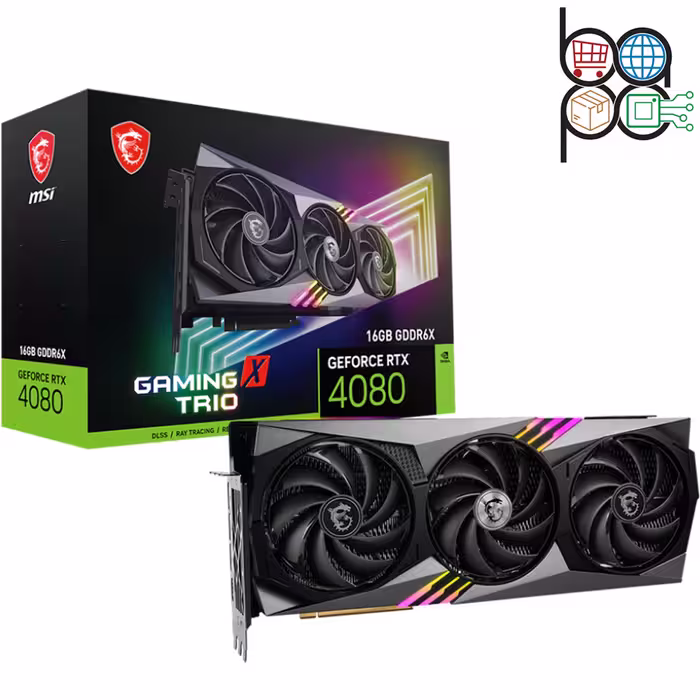 کارت گرافیک MSI مدل RTX 4080 با 16 گیگابایت حافظه GDDR6X