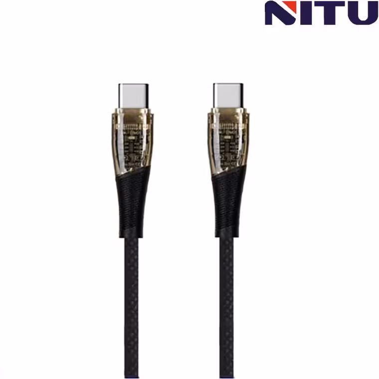 کابل تبدیل شارژ تایپ سی TypeC به تایپ سی TypeC نیتو NITU NC322 طول 1 متر