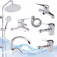 ست 7عددی شیرآلات اهرمی مدل لاله با علم دوش آب و هواگرد