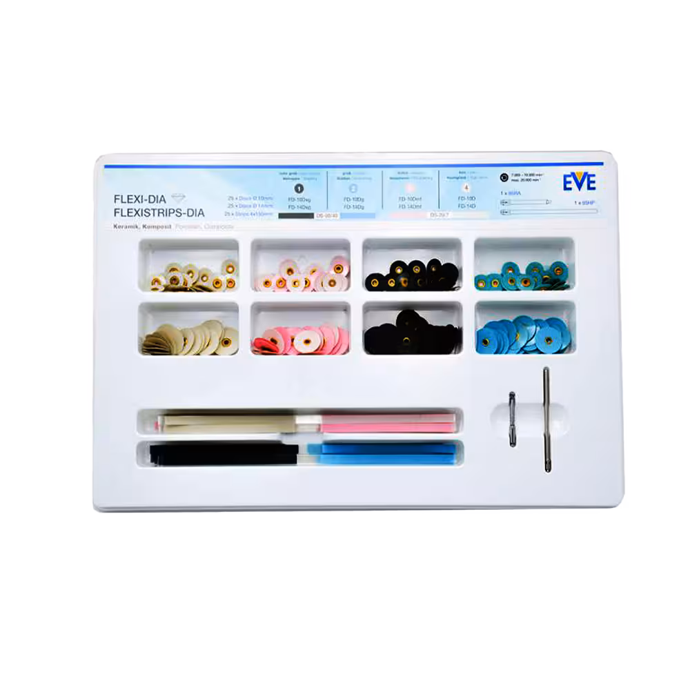 کیت دیسک الماسه پالیش کامپوزیت پرسلن EVE – FLEXI-DIA