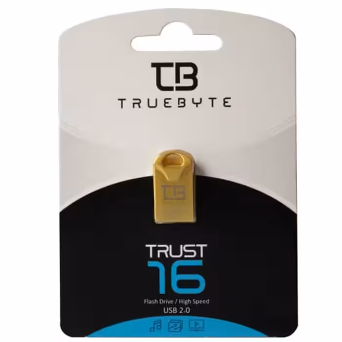 فلش تروبایت مدل Trust ظرفیت 16 گیگ   گارانتی مادام العمر