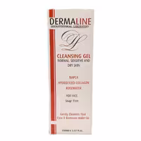 درمالاین شوینده پوست های خشک و حساس برای صورت 150ML