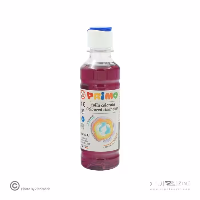 چسب240میل شفاف رنگی مجنتا پریمو کد3309CC240301