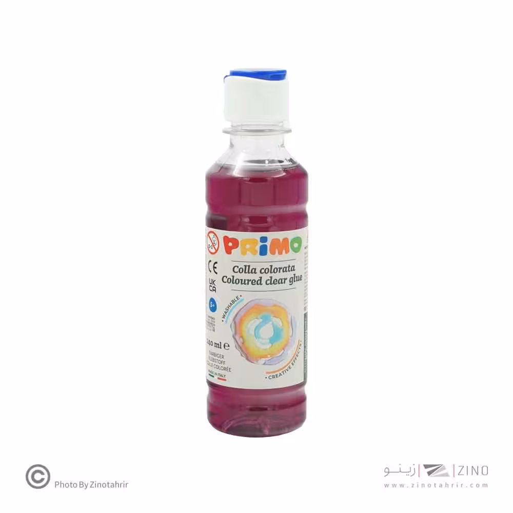 چسب240میل شفاف رنگی مجنتا پریمو کد3309CC240301