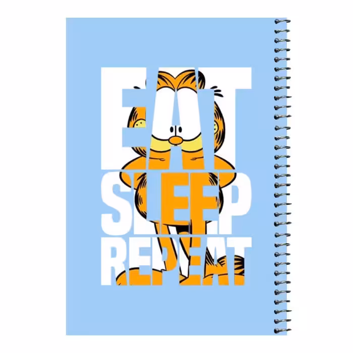 دفتر مشق 80 برگ اس جی مدل گارفیلد