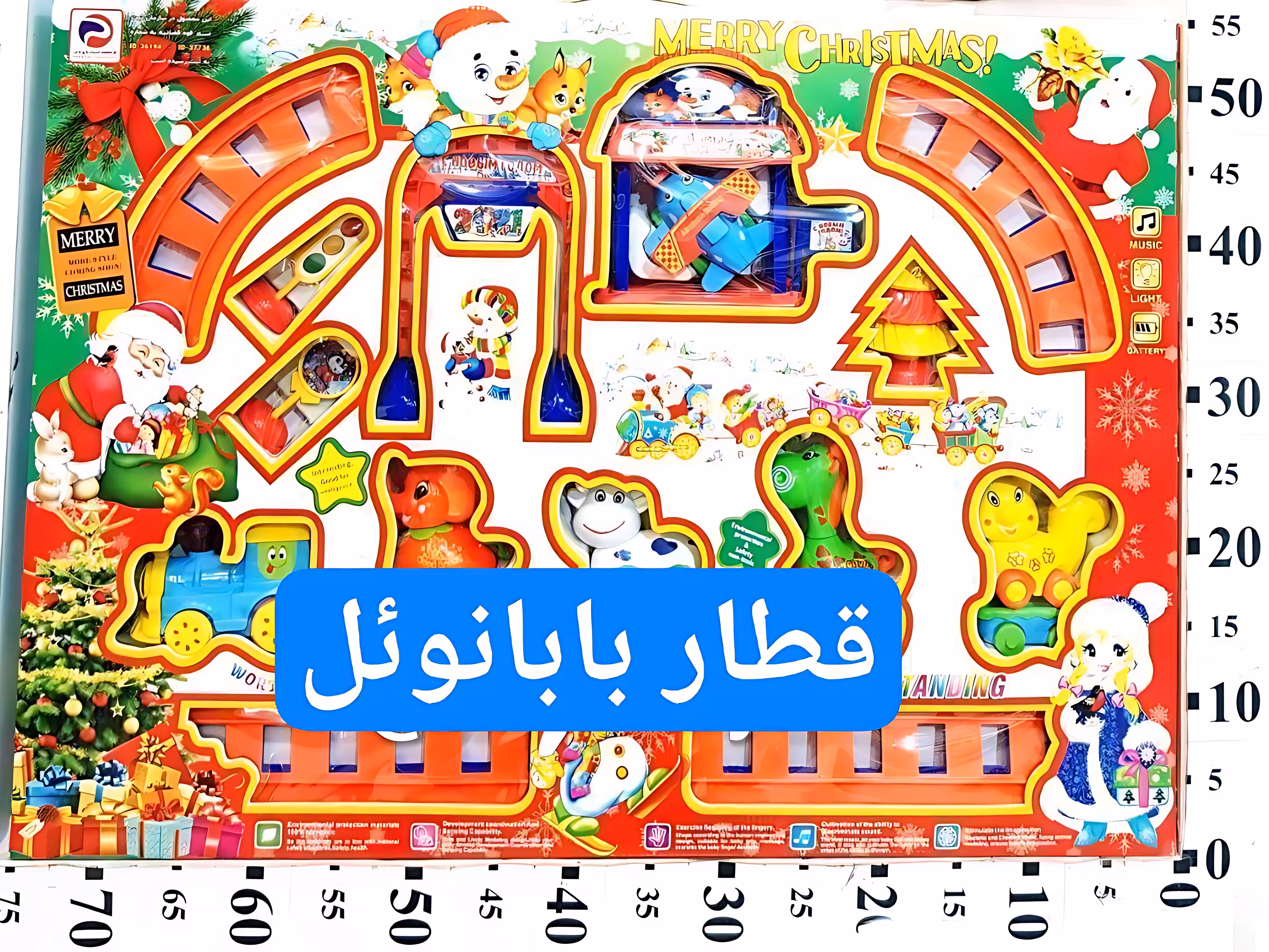 اسباب بازی قطار موزیکال بابانوئل پارس چراغدار باتریخور