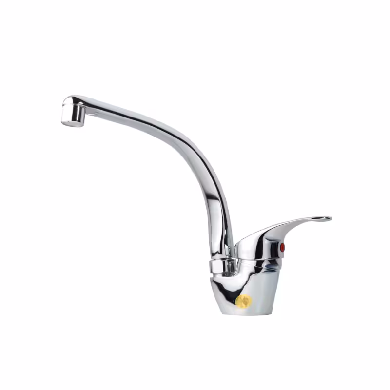 شیر ظرفشویی ثابت با علم ریختگی شیبه مدل خزر