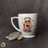 مینی ماگ دخترانه سفید