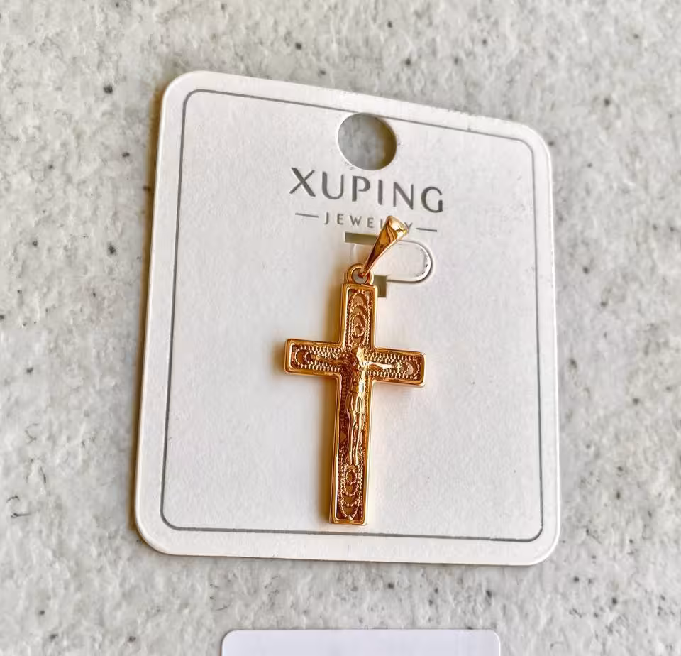 آویز گردنبند مدل صلیب، برند ژوپینگ کد 04