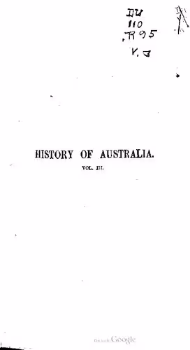 خرید و دانلود نسخه کامل کتاب History of Australia. In three volumes