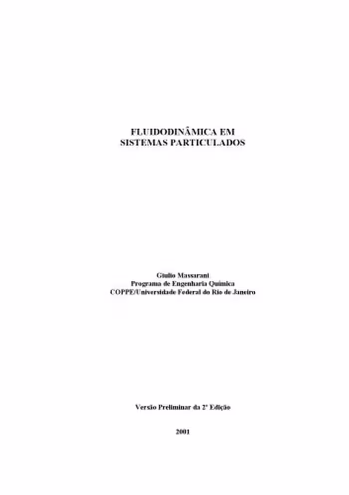 خرید و دانلود نسخه کامل کتاب Fluidodinâmica em Sistemas Particulados