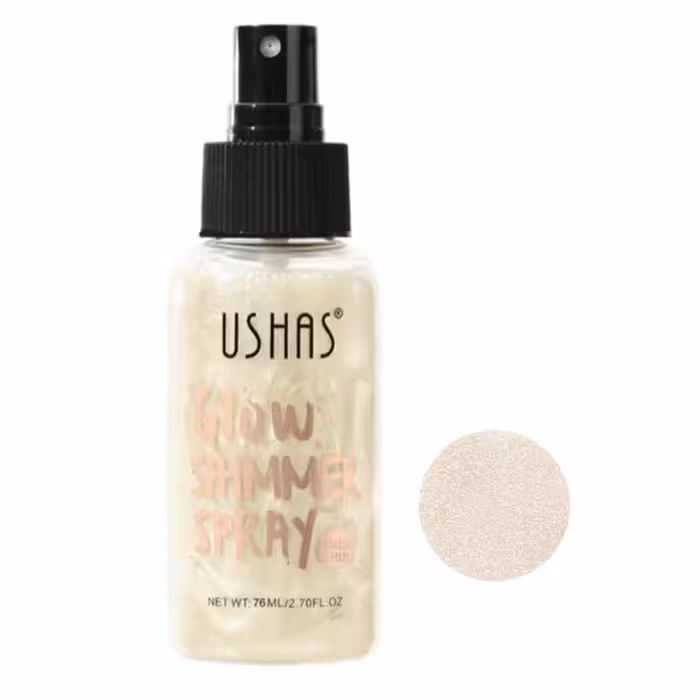 هایلایتر صورت و بدن یوشاس مدل اسپری کد 01 حجم 76 میلی لیتر