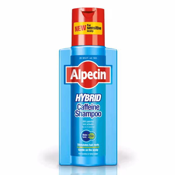 شامپو آلپسین Alpecin هیبرید کافئین دار ضد شوره و خارش حجم 250 میلی