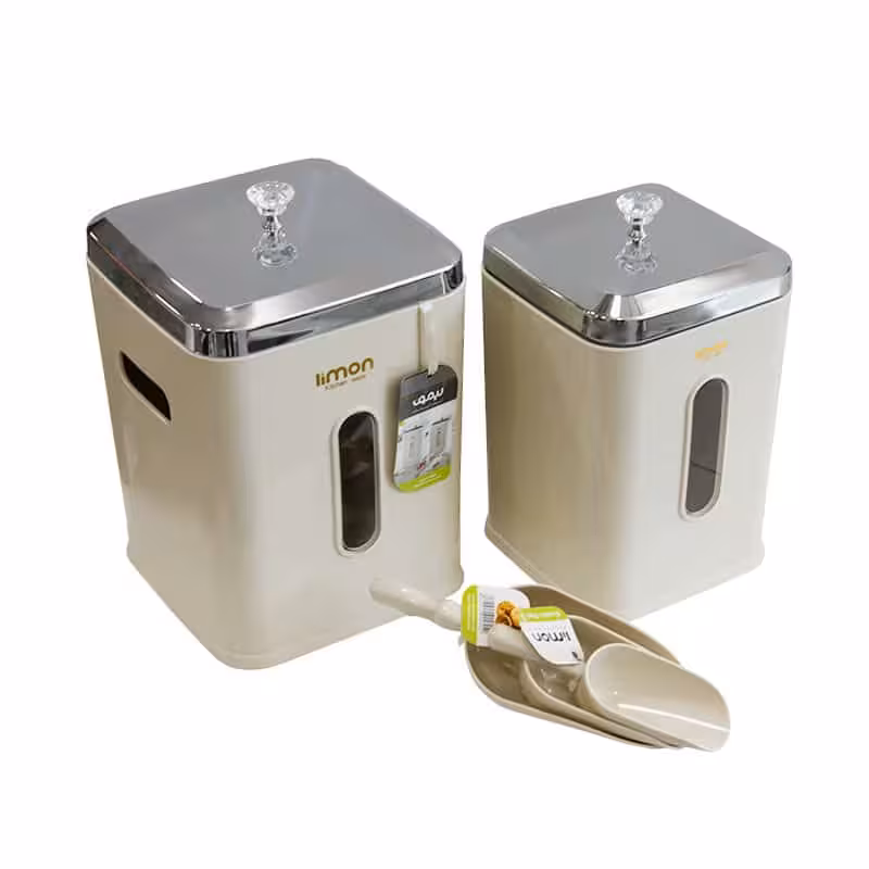 بانکه پلاستیکی لیمون مدل MD1150 مجموعه 2 عددی کد 707