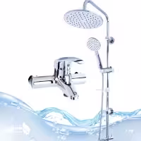 شیر حمام مدل تنسو با علم دوش آب و هوا گرد