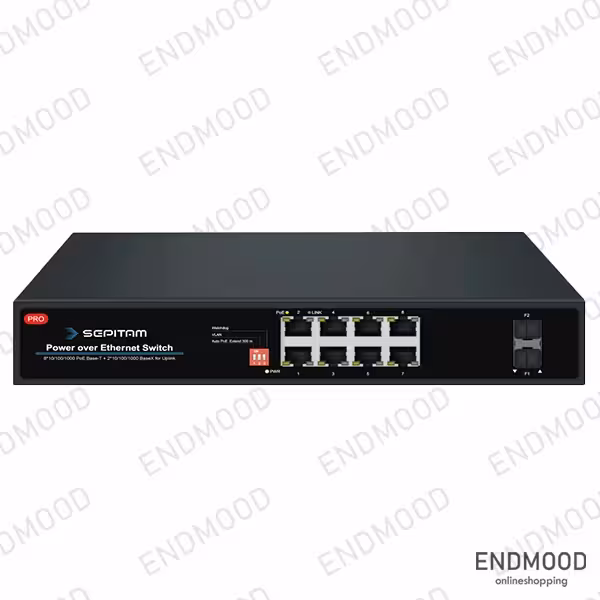 سوئیچ 8 پورت PoE PS208G-DF سپیتام Sepitam