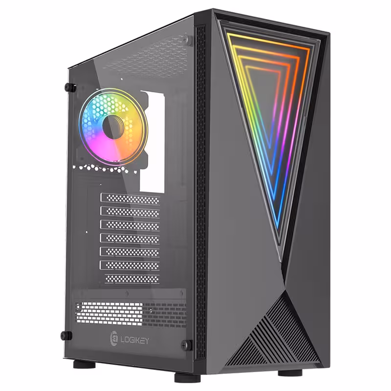 کیس کامپیوتر لاجی کی مدل C311B RGB