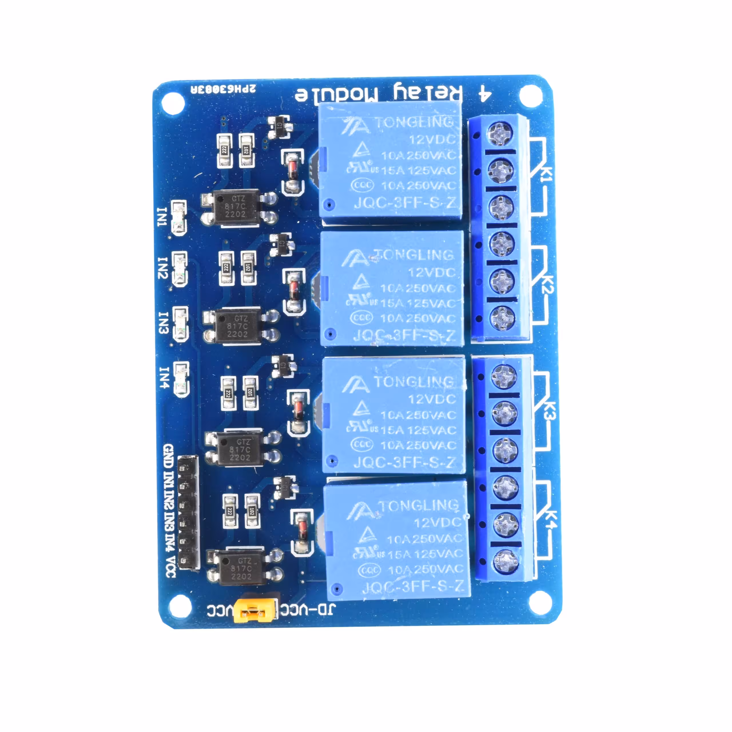 ماژول رله 4 کانال 12 ولت – Relay Module 12V