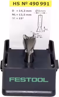 برش دم کبوتر HW S8 D14,3/13,5/15° فستول