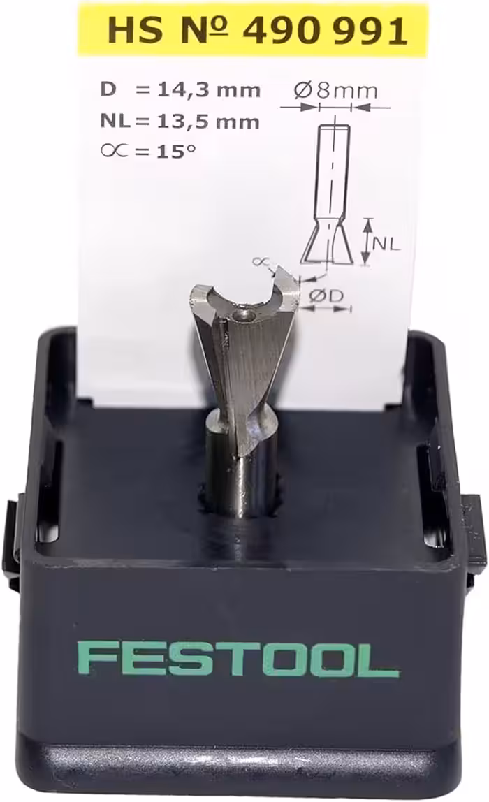 برش دم کبوتر HW S8 D14,3/13,5/15° فستول