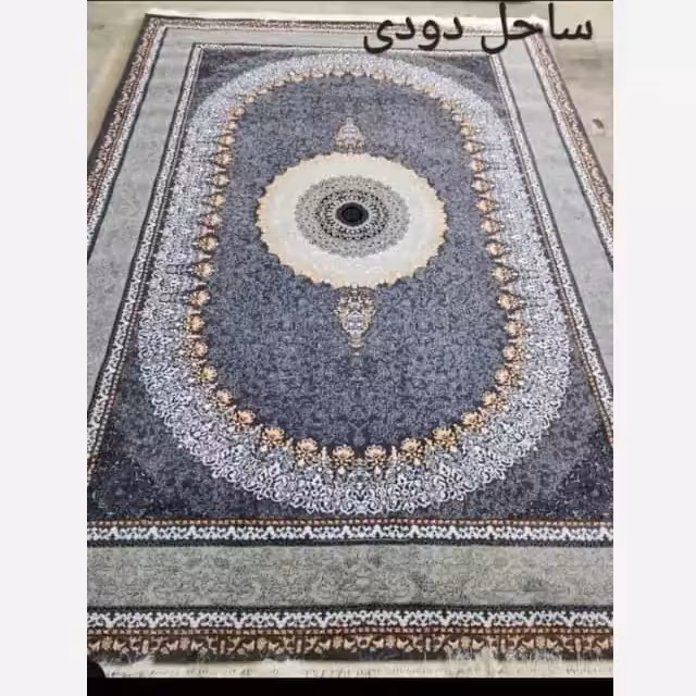 فرش ماشینی 500شانه مدرن نقشه ساحل دودی(ارسال رایگان)