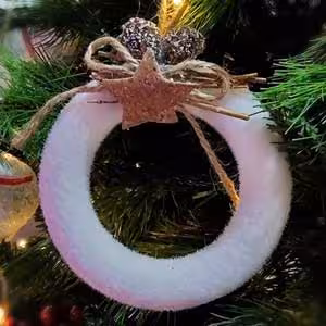 اویز حلقه سفید برفی لاکچری