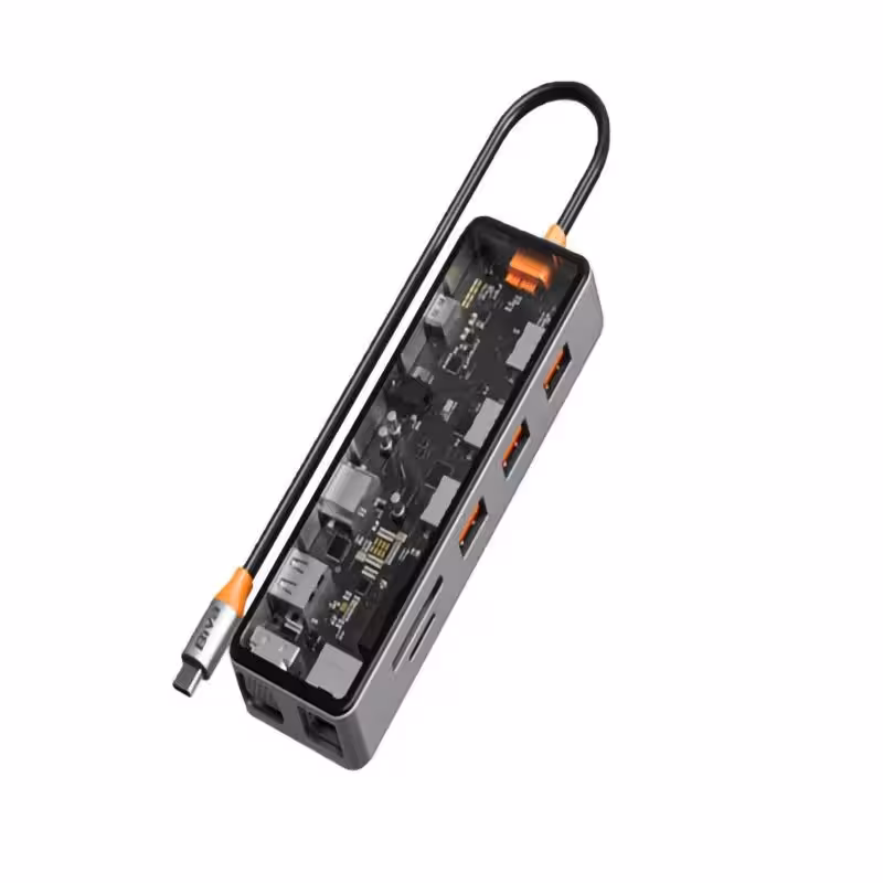 هاب 11 پورت بیوا Biva HUB-04 Type-C 11 in 1 Docking Station