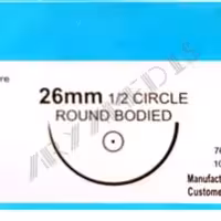 نخ و سوزن جراحی سیلک 2/0 راند سوزن 26 (غیر قابل جذب طبیعی) (بسته 36 عددی)