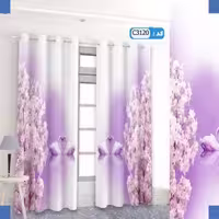 پرده تصویری طرح گل برند پرنا