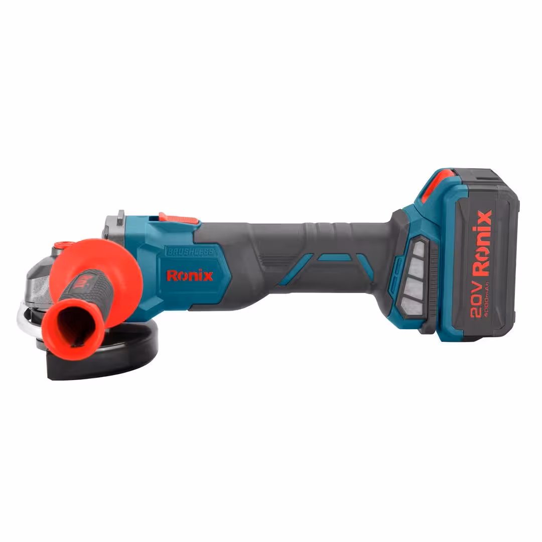 مینی فرز شارژی براشلس 115 میلی متری 20 ولت رونیکس کد 8901