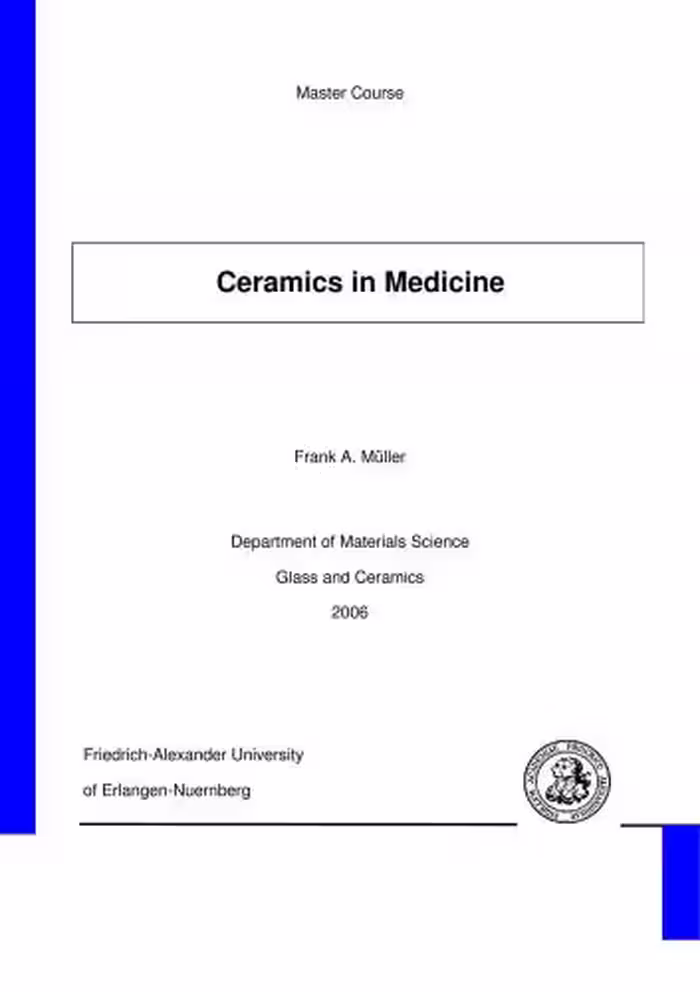 خرید و دانلود نسخه کامل کتاب Ceramics in Medicine. Master Course