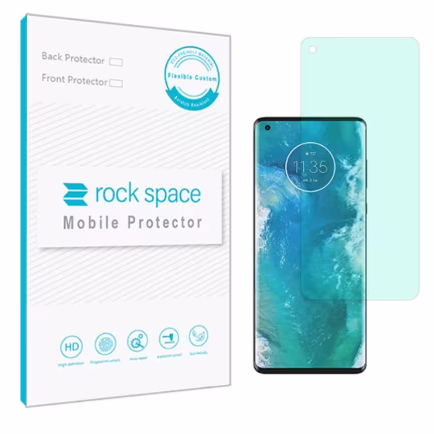 گلس موتورولا Edge پلاس مدل نانو هیدروژل گرین لایت برند راک اسپیس