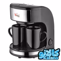 قهوه جوش دوفنجانه مشکی ویداس مدل 2224