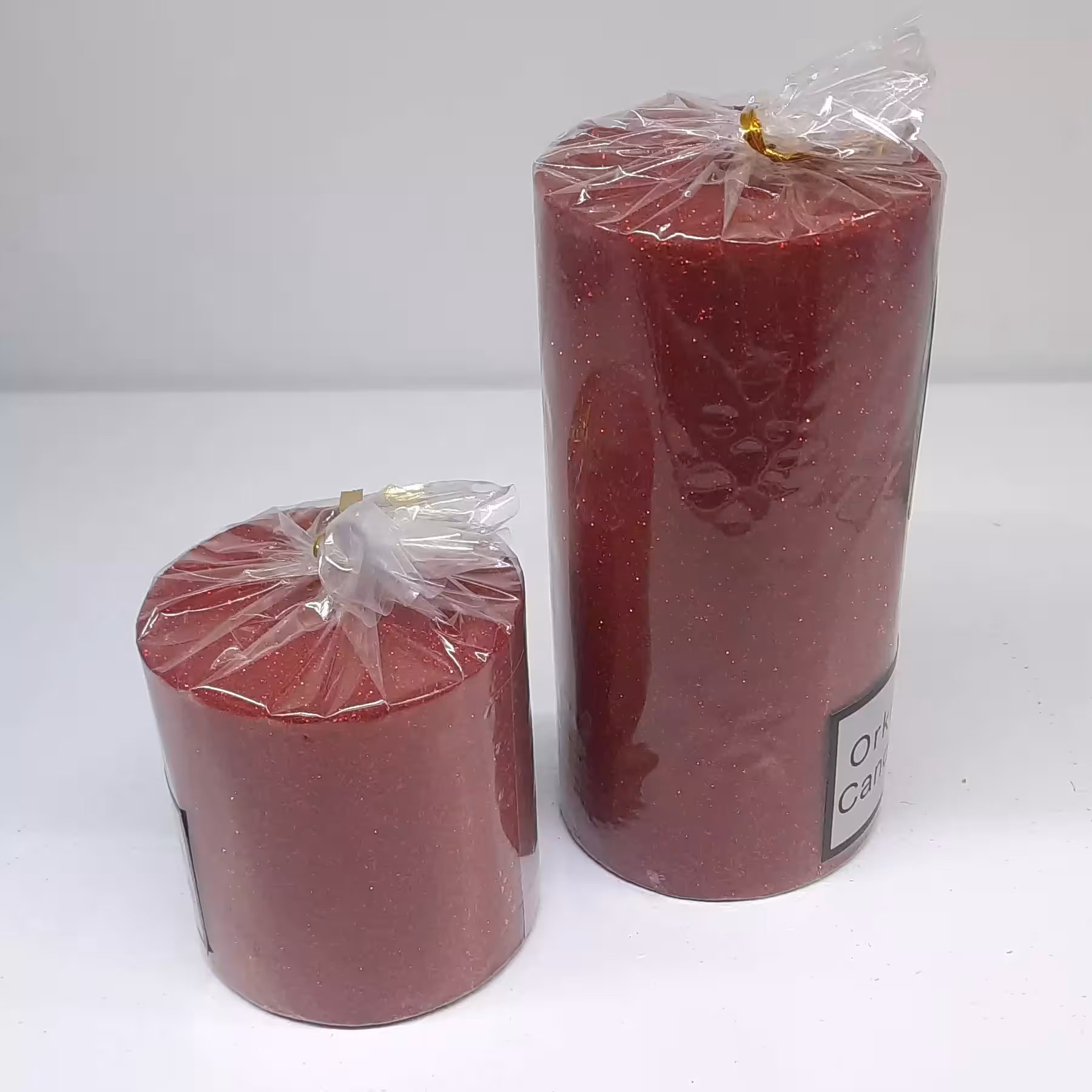 شمع کوبیسم کوتاه 7 سانت رنگ قرمز