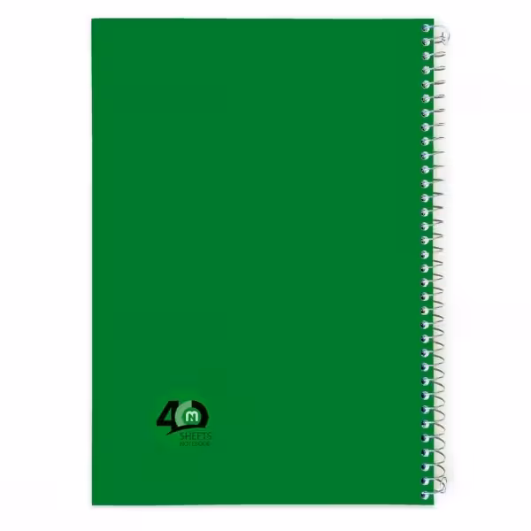 دفتر 40 برگ سیمی تک رنگ جــور کد 9423.طرح 8