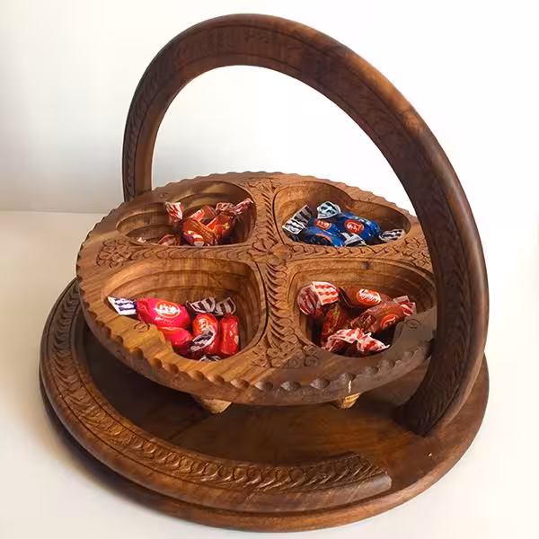 آجیل خوری چوبی تاشو Chocolate or nuts Dish