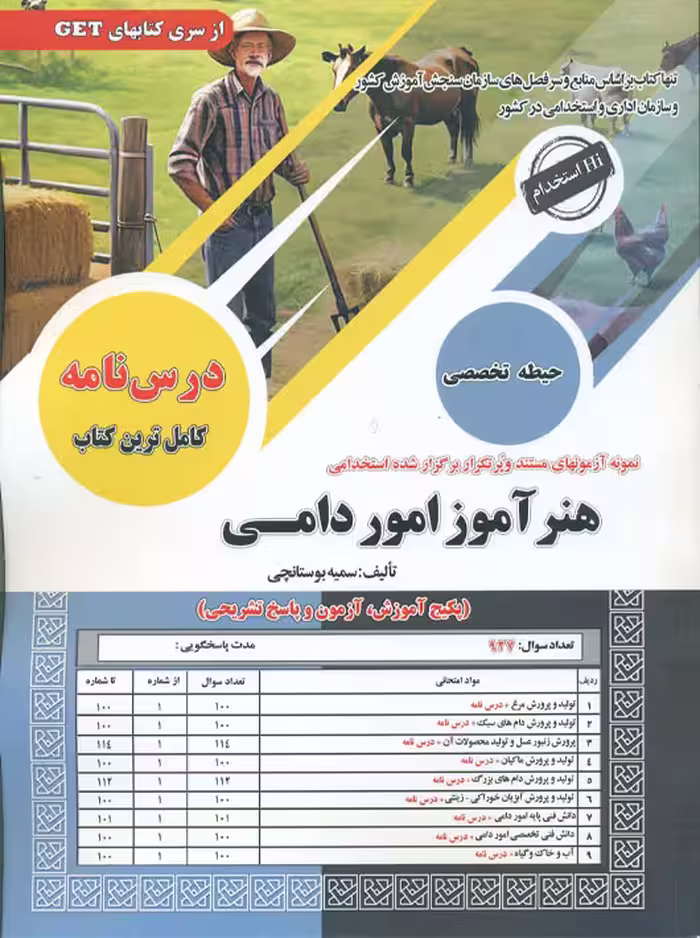 استخدامی هنرآموز امور دامی بوستانچی سامان سنجش