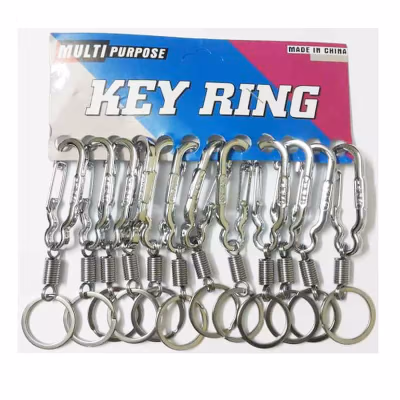 سر کلیدی فنری تک حلقه فلزی 12 عدد OHSK-001