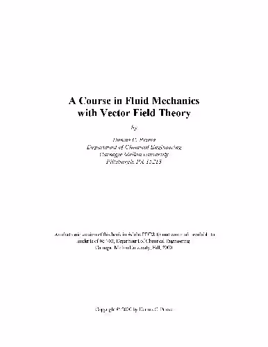 خرید و دانلود نسخه کامل کتاب Course in fluid mechanics with vector field theory
