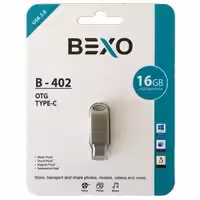 فلش 16گیگ Bexo B-402 USB3 OTG Type-C Silver