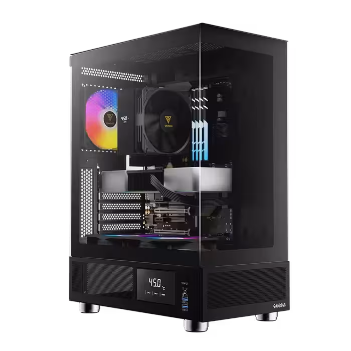 قیمت   مشخصات کیس گیمینگ مشکی Gamdias ATLAS E1 | تکاف