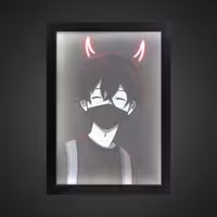 تابلو بک لایت پسرانه طرح EVIL BOY کد LPF-24003